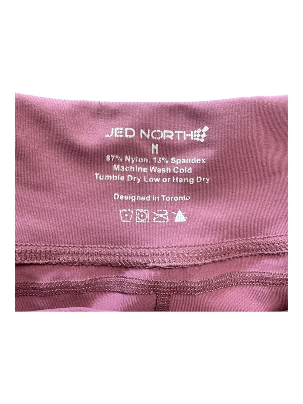 Jed North Dusty Pink Ruched Side Athletic Shorts Size M - Flattering Fit - Picture 3 of 4